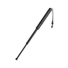 Black Telescopic Hiking Stick 64cm Foldable Anti-Slip Grip