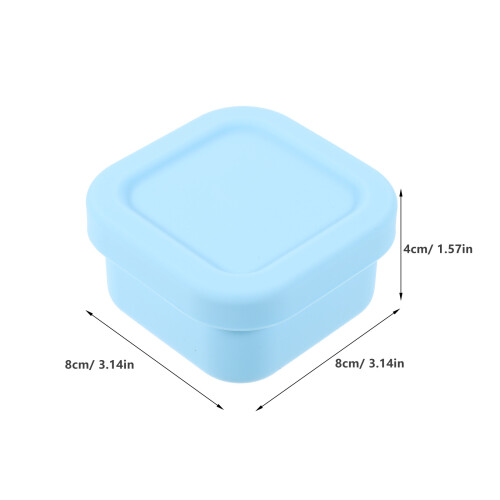Silicone Food Container With Lid Bento Lunch Box 1