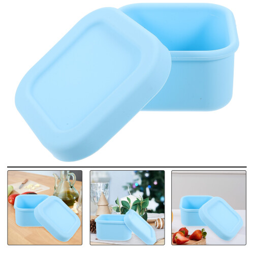 Silicone Food Container With Lid Bento Lunch Box 2