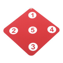 Accessory Ware Scherming Voor Kinderen 33,00X33,00X0,50Cm Rood