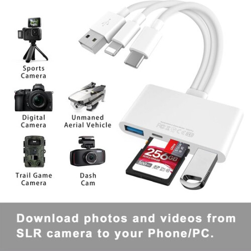 5-in-1 Memory Card Reader - SD Card Reader - Plug and play, unlimited convenience 2