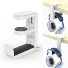 Support pour casque audio sous bureau - Support pour casque audio - Support réglable pour casque audio - Crochet pour casque audio