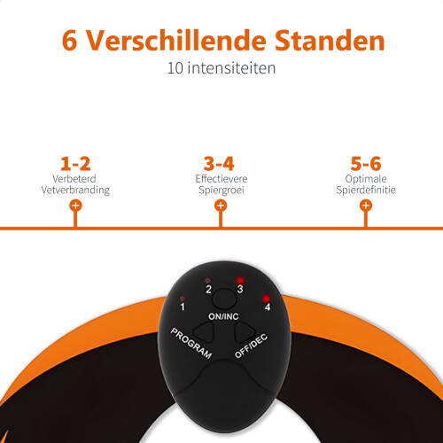 EMS trainer muscle stimulator - 6 modes and 10 intensities - USB rechargeable 2