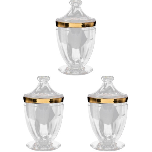 3 Stks Transparante Snoepcontainer Vruchtenhouder Chocoladepot 2
