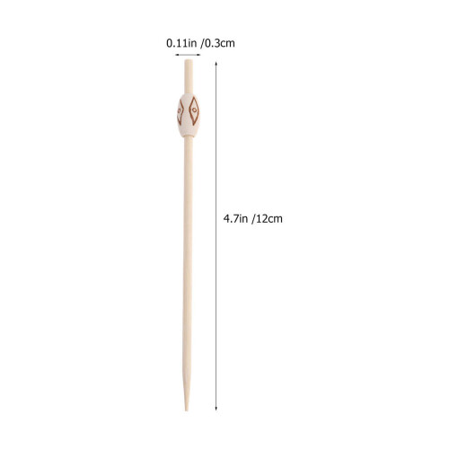 50 Pezzi Stuzzicadenti In Bamboo Per Frutta Cocktail Bevande Feste 1