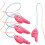 4Stk 6 Kinder Mini Ocarina Robuste Flöte Abs Rosa 1