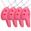 4Stk 6 Kinder Mini Ocarina Robuste Flöte Abs Rosa 9