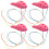 4Stk 6 Kinder Mini Ocarina Robuste Flöte Abs Rosa 8