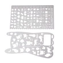 2 Stuks Sjablonen Voor Tekenen, Scrapbook, Malplaten, Linialen, Schilderen
