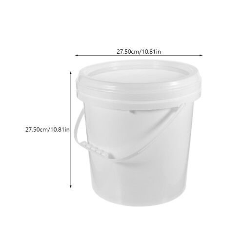 Household Paint Bucket Met Wit HDPE 10L 2