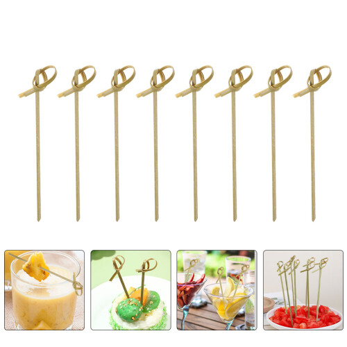 100 Pezzi Spiedini In Bamboo Per Frutta E Cocktail 2