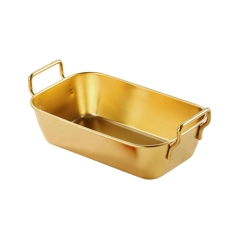 Children's Metal Plates Stainless Steel Stackable Feeding Tray Oven Safe Gold Finish Size L-image-OPC-PMCRJQV-NEW