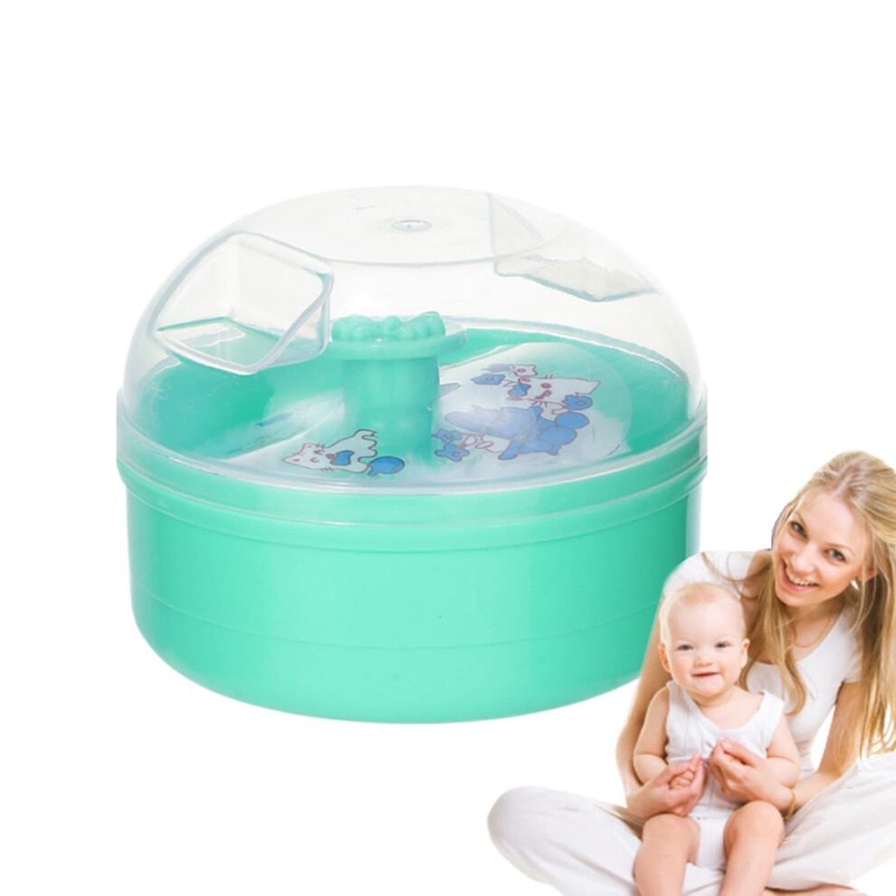 Body Powder Puff And Container Powder Puff For Body Toddler Dusting Powder Puff After Bath Powder Puff Kit Green