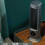 Air Cooling Tower Fan With Smart Display Cordless Operation Multiple Speed Settings Grey 5