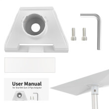 Heavy Duty Pipe Adapter Pipe Mount Bracket Easy Installation Size 18.8 x 14.5 x 9.8 cm Satellite Connections