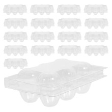 100 Pièces Boîtes À Œufs De 6 Alvéoles En PVC