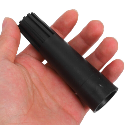 Broom Handle Connector Plastic Tapered Zwart 2 Stuks 2