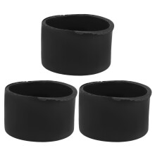 Wig Display Rack Pad Rond Zwart 1 Set 1,50 x 1,50 x 1,00 Inch