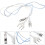 Fencing Foil Handdraad Masker Lijn Professionele Uitrusting 4
