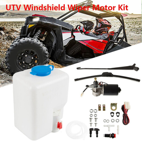 Kit de motor de limpiaparabrisas eléctrico universal UTV para