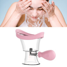 Eye Rinse Cup Ergonomic Reusable Eye Wash Cup Squeeze Eye Wash Cup Portable Manual Air Pressure Pink