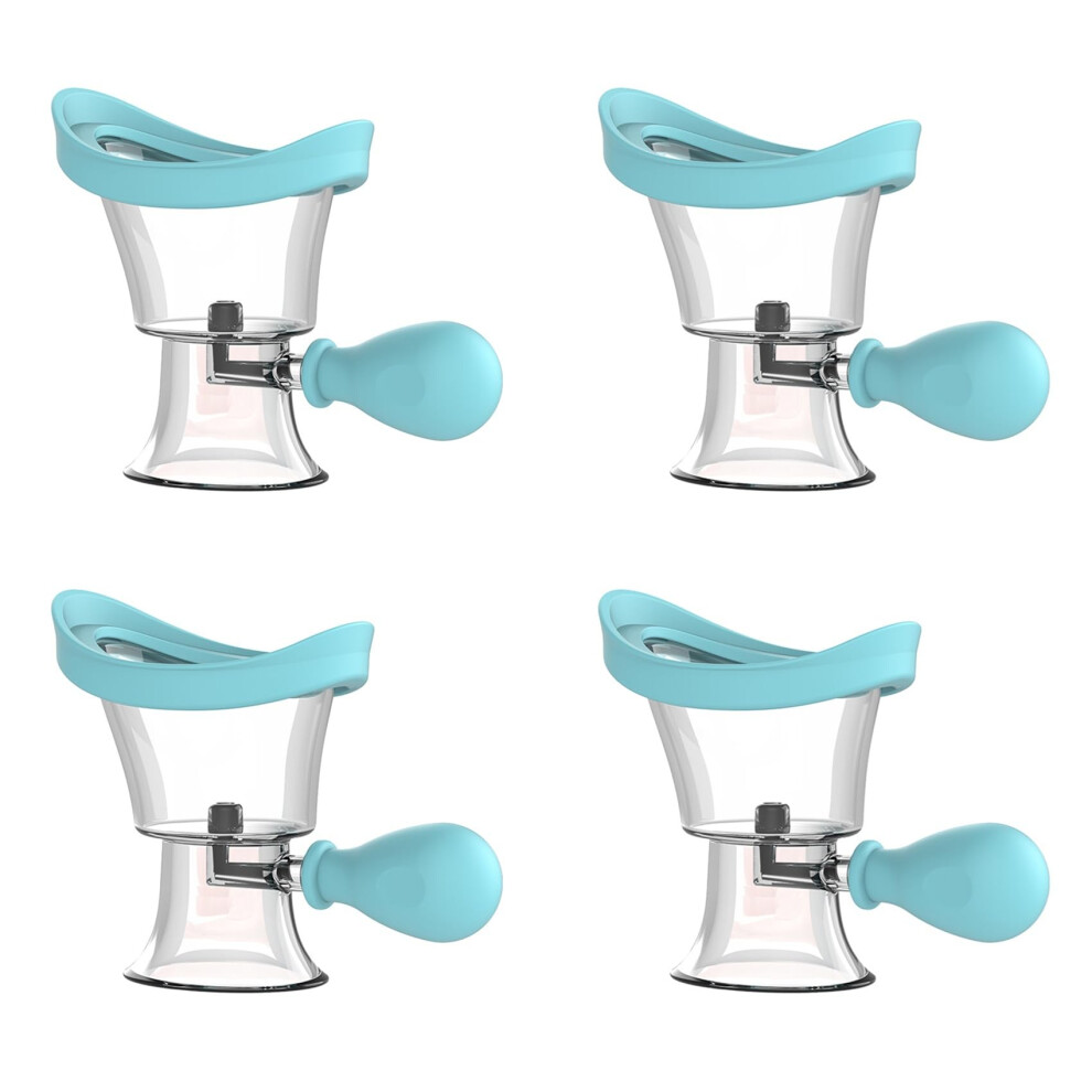 Eye Wash Cups 4-Pack Soft Silicone Reusable Eye Cleaning Cups for Flushing and Rinsing Bath Eyewash