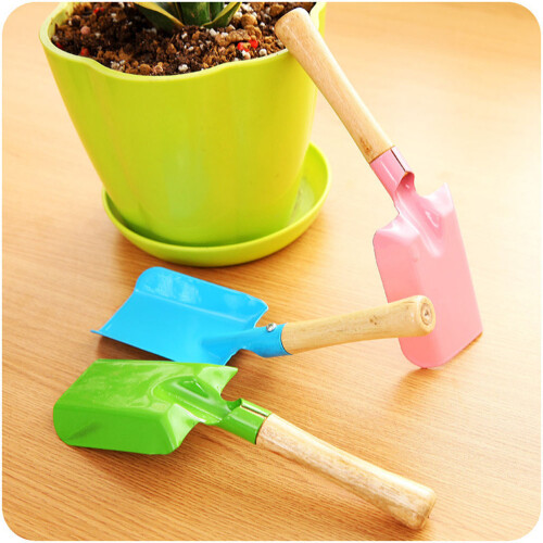 2 Pezzi Trowel In Legno Per Giardinaggio Casa Piante 2