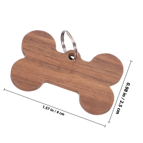 3 Id Plaatje Hond Kat Gepersonaliseerd Botvormig 1