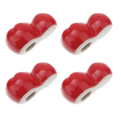 4 Stks Chopstick-Rest Tomatoceramiek Apparatuur 2