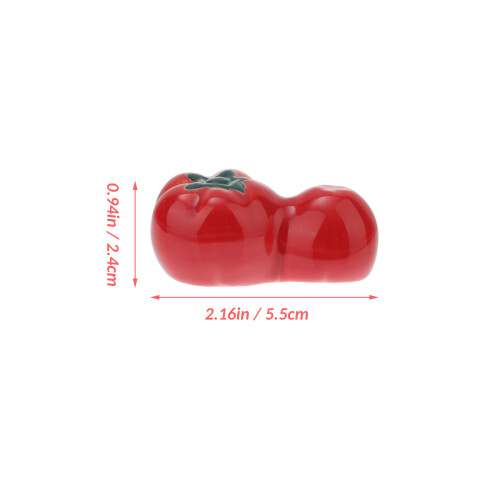 4 Stks Chopstick-Rest Tomatoceramiek Apparatuur 1