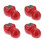4 Stks Chopstick-Rest Tomatoceramiek Apparatuur 6