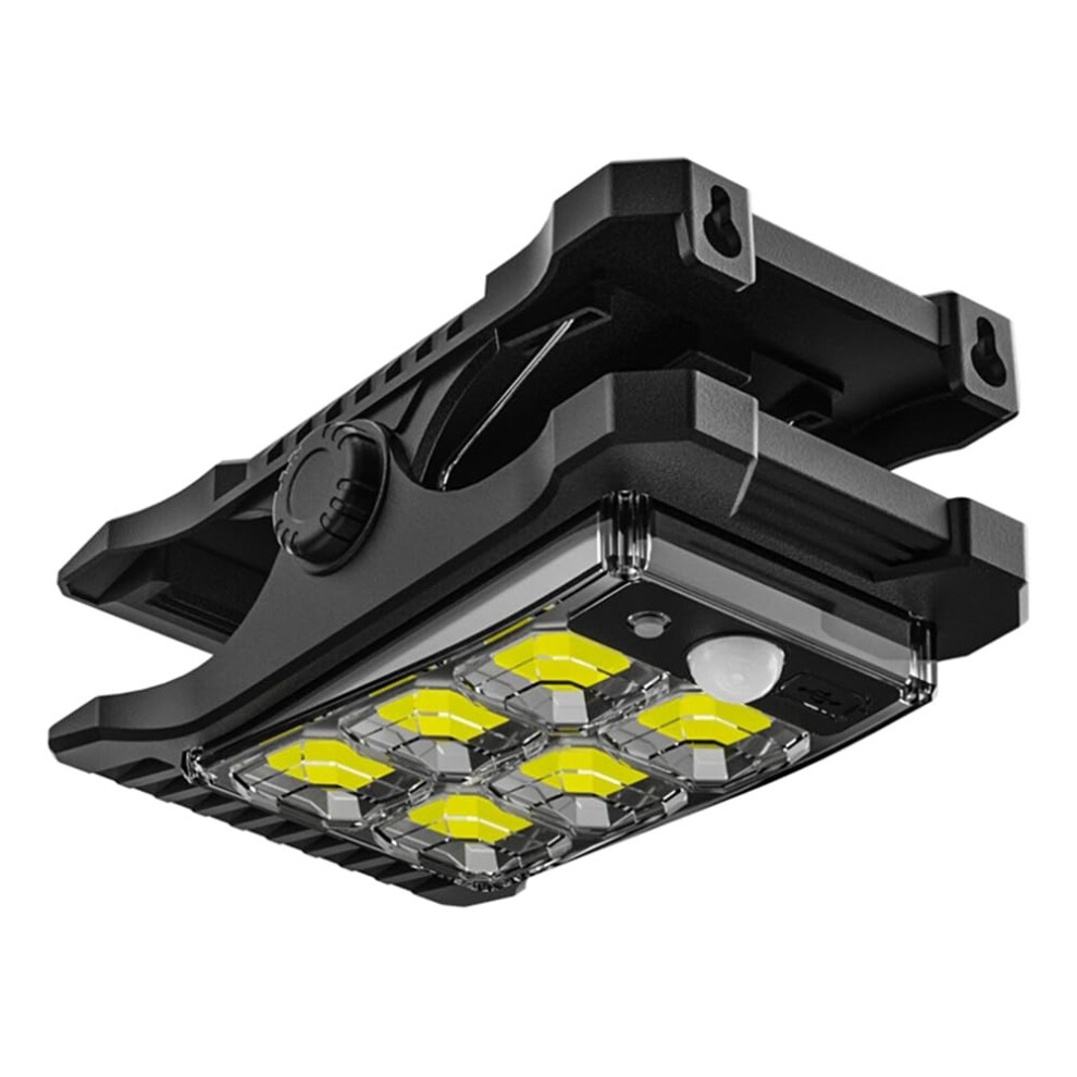 Solar Charging Garden Clamp Light Motion Sensor Waterproof IP65 Outdoor Clamp Light For Balcony Yard Wall-image-OPC-PMCS9DT-NEW