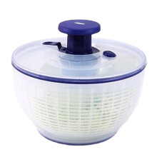Produce Rinse Revolver Compact Cleansing Drum, Double-Action Draining Lid for Fruits Veg, Meal-Prep Drying Basket