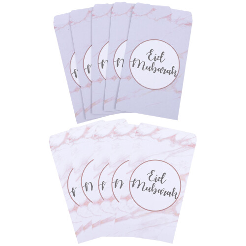 50Pcs Multi Color Eid Envelopes Paper Gift Holders Ramadan Decorations 2