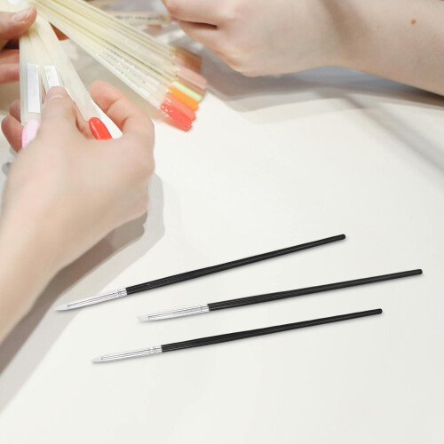 15 Unidades Conjunto Pincéis Para Unhas Com Silicone 2