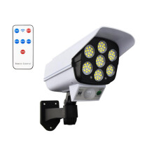 Outdoor Solar Lights 77LED PIR Motion Sensor Lamp Simulation Camera Waterproof Wall Light Garden Decor Easy Install