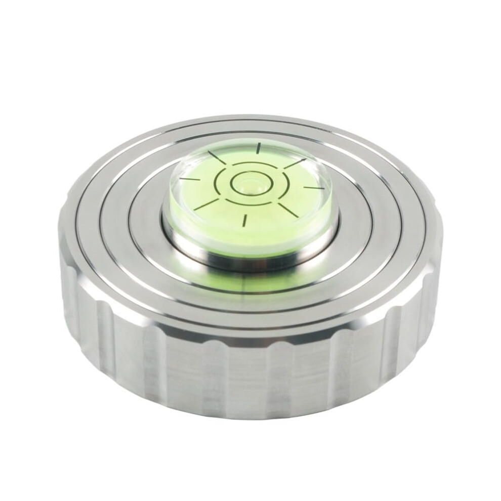 Aluminum Turntable Stabilizer For Minimal Vibration In Vinyl Playback Fits Most Turntables Silver 9393856544028