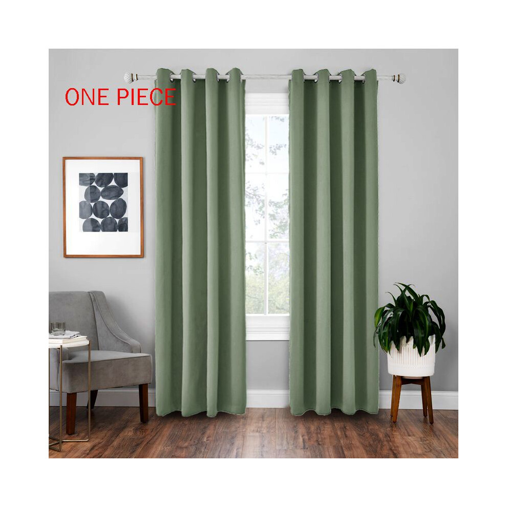 (GrassGreen, 132*160cm/52*63inch) Curtains Blackout Modern For Living Room Curtains Window Curtain Panel Lined-image-OPC-PMCSTNM-NEW