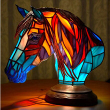 (Horse)Bebetter flache Metall Tischplatte Dekoration Heimtiere Tischlampe Zubehör Serie