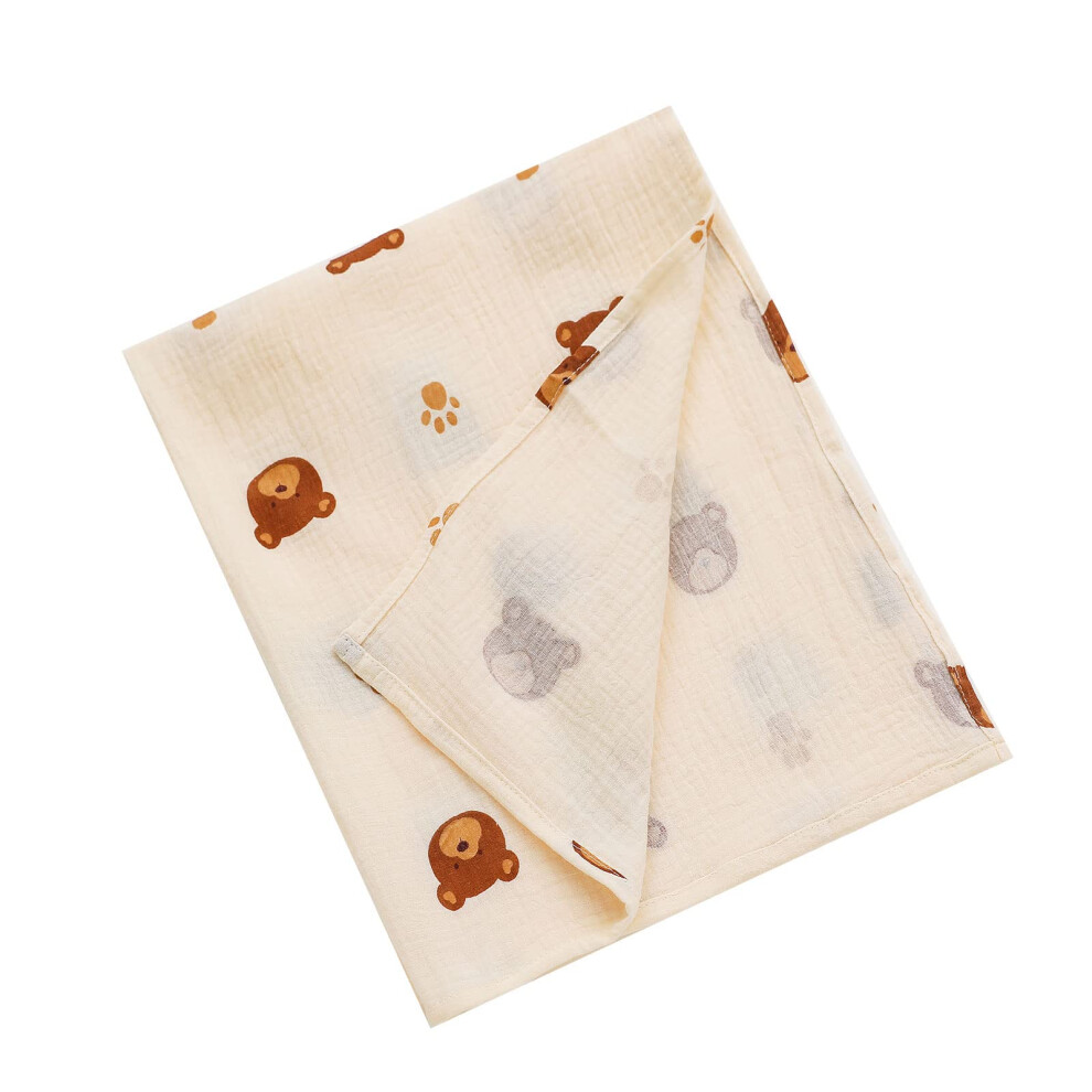 Baby Blanket Muslin Cotton Multipurpose Lightweight and Breathable Swaddle Wrap for Newborns
