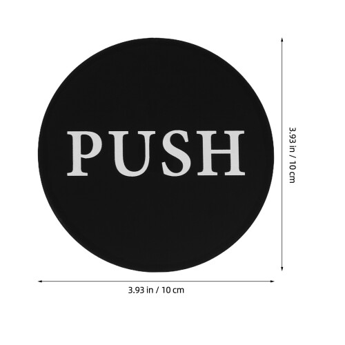2 acryl türschilder push/pull für glastüren mit chinesisch 1