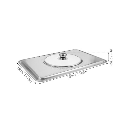 Raindrops Deckel Für Dinnerplate Taco, Lebensmittel Warmhalten, Silber 1