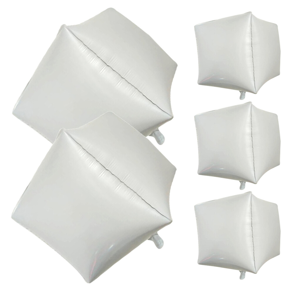 5 Sztuk 4D Z Aluminiumowej Na Urodziny ŚWięTowanie BiałY-image