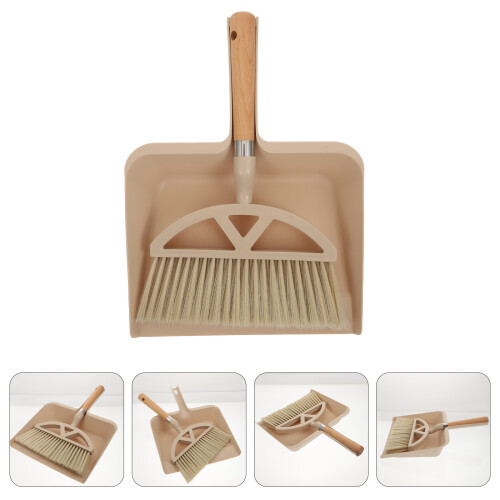 Conjunto Mini Vassoura De Plástico Para Com Lixeira 2