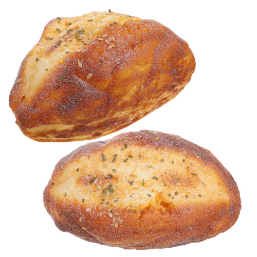 2 Unidades De Pão Artificial Hiper- Para Exposição E Decoração