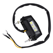 LED License Plate Light For Motorcycles Waterproof With Adjustable Bracket For Night Riding And Cycling Accessories