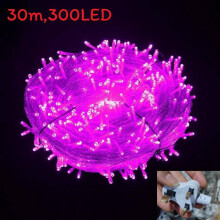 (Pink UK) String Led Fairy Lights Christmas Tree Decors For Garden Party Outdoor Festoon