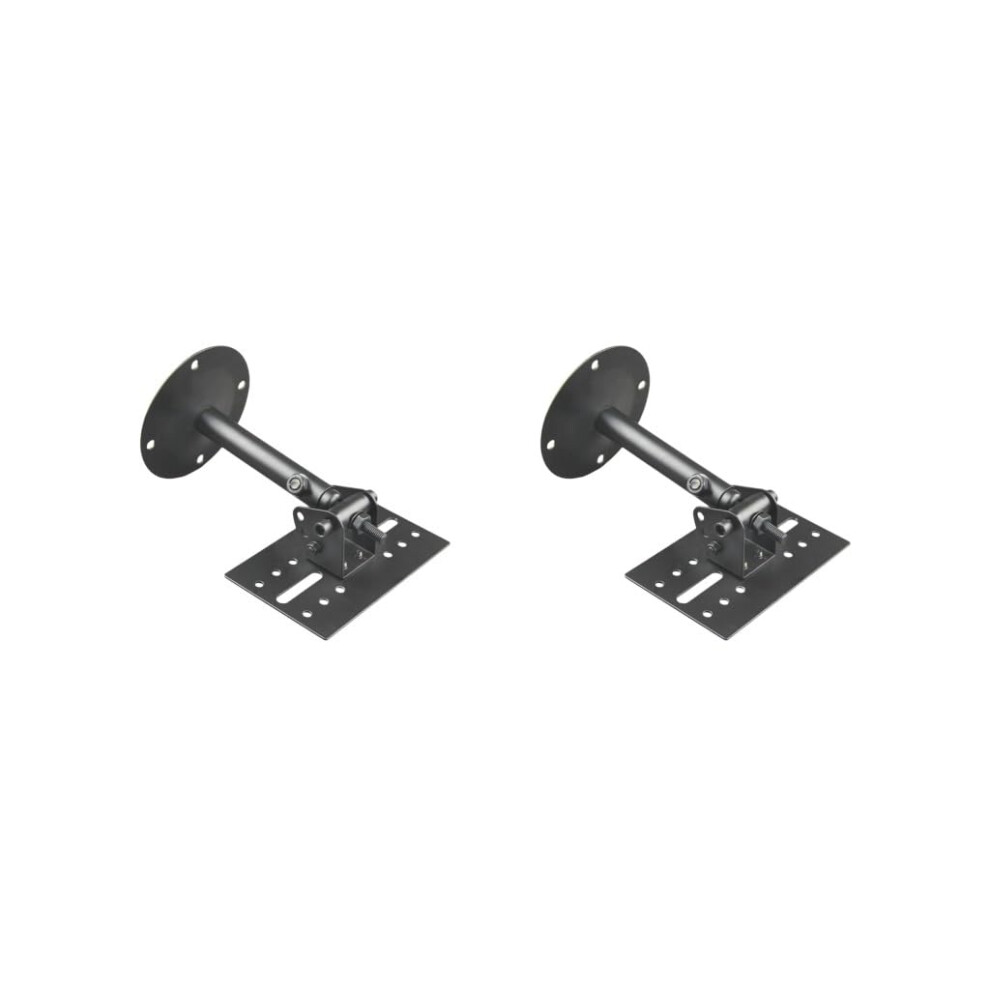Speaker Mount Bracket Ktv Audio Shelf For Surround Sound Home Theater Large Speakers 2 Sets Black 9354506472702
