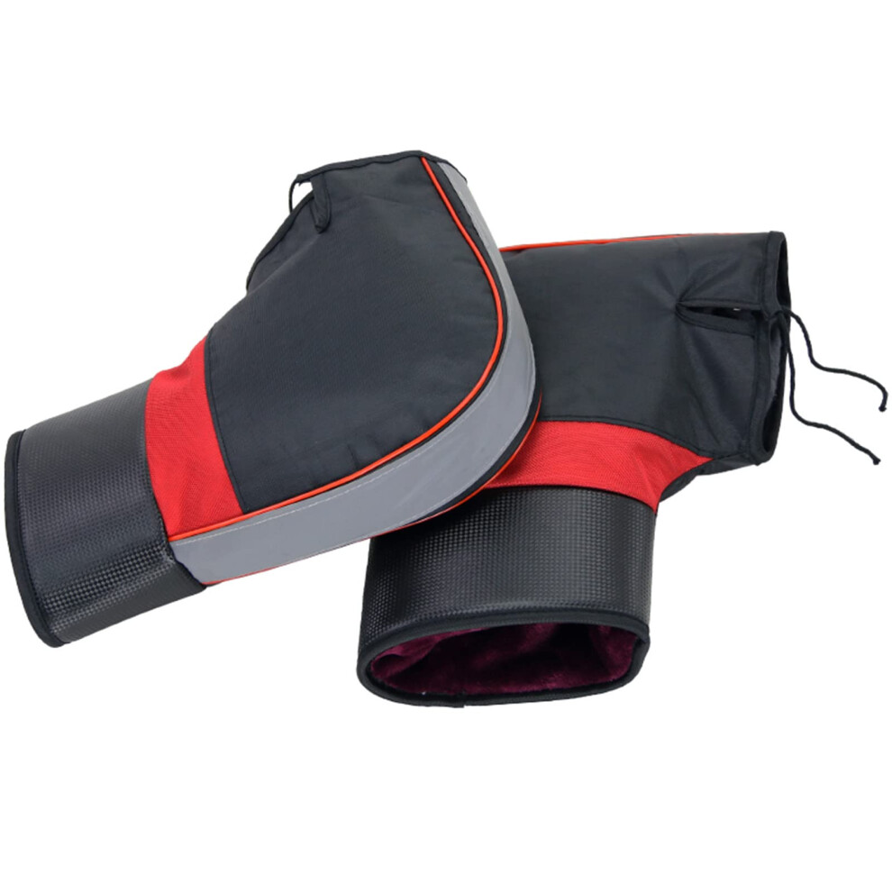 Motorcycle Handlebar Gloves Windproof Mittens For Cold Weather Riding E-Bike Scooter Motorbike Handguards 2-Piece Mitts 9084446554731