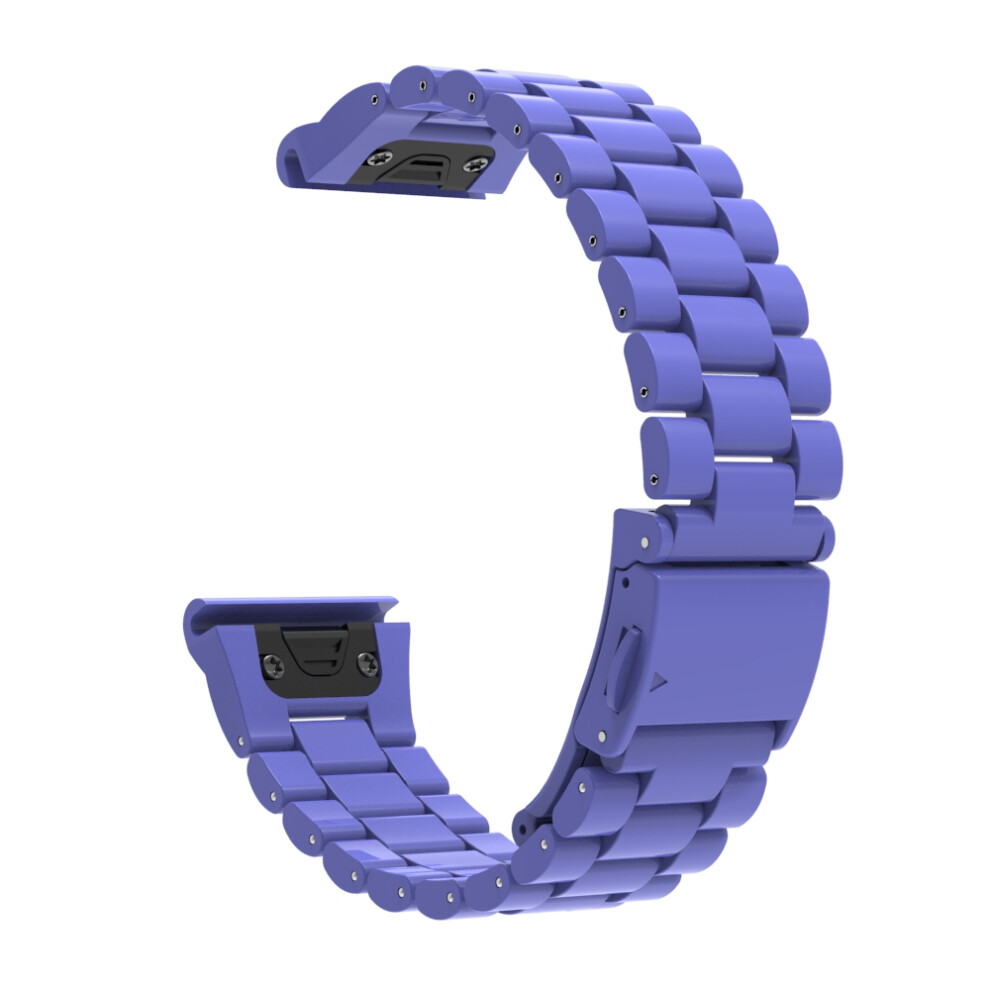 (Blue) Quickfit 22Mm Watch Band For Garmin Fenix 7 Pro / 7 / 6 Pro / 6 Plastic Three-Bead Wrist Strap Blue 6914289327878